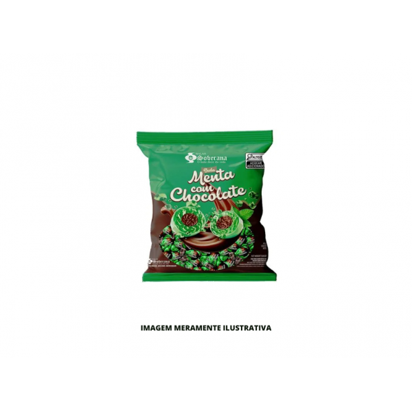 BALA - SOBERANA - 500g MASTIGAVEL MENTA COM CHOCOLATE